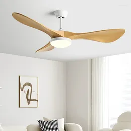 52Inch Strong Wind Ceiling Fan Light Modern Simplicity Restaurant Electric Household With And Control 220V