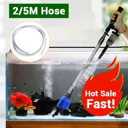 Tools Aquarium Sand Washer Powerful Suction Electric Syphon Operated Fish Tank Electric Water Changer Pump Set Water Changer Cleaner