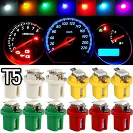 T5 LED Car Bulbs B8.5d Auto Dashboard Speed Lights Bulb Interior Lamp Accessories Side Switch Lamps 12V