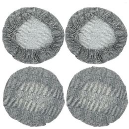 Chair Covers 4 Pcs Round Stool Cover Chairs Decorative Cushion Polyester (Polyester) Bar Replacement