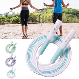 Jump Ropes Skipping Rope Ergonomic Anti-slip Length Adjustable No Knot PVC Physical Testing Training Jump Rope Racing Competition P230425