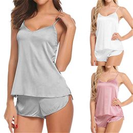 Women's Sleepwear Summer Women's Pajamas Sets Fashion Luxury Plus Size Female Two Pieces Top Pants Nighties Sleepwear Set Spring Home Wear Sexy