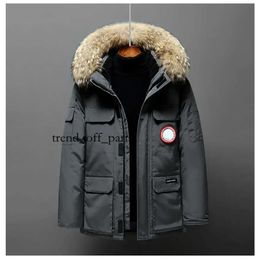 Women's and Men's Down Jacket Winter New Canadian Style Overcame Lovers' Working Clothes Thick Goose Down Jacket Men Clothing US SIZE S--4xl 826