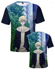 Men's T Shirts Lianshuo2023TokyoRevengers Selling Anime Fashion 3D Printing Casual Street Top Round Neck Short Sleeve T-shirt Summer