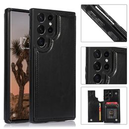 Luxury Magnetic Folio Vogue Phone Case for iPhone 15 Plus 14 13 12 Pro Max Samsung Galaxy S23 S22 S21 Ultra S21FE S23FE Multiple Card Slots Leather Wallet Back Cover