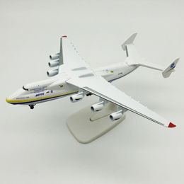 Aircraft Modle 20CM Diecast Metal Alloy Antonov An-225 "Mriya" Aeroplane Model 1/400 Scale Replica Model Toy For Collection 230426