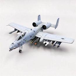 Aircraft Modle 1 100 Scale American A-10C Tank Killer A10 Fighter Combat Diecast Model Aircraft Attack Plane Gifts Decoration 230426