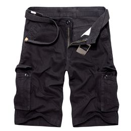 Men's Shorts Drop Army Green Cargo Shorts Men Casual Military Fashion Cotton Shorts Homme Loose Tactical Short Pants No Belt 40 230426