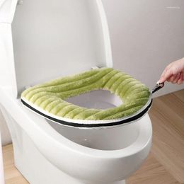 Toilet Seat Covers 2023 Household Plush Cushion Winter Thickened And Warm Universal Zipper