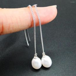 Dangle Earrings Selling Wire Designs 925 Sterling Silver Jewelry Natural Freshwater Pearl For Women