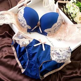 Bras Sets Women Lace Bra Sets Seamless Underwear Backless Vest Sexy Padded Bralette Lingerie Ultrathin Bra amp Brief Sets Female Intimates 230426