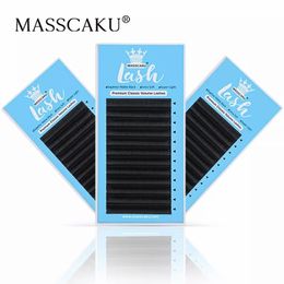 Makeup Tools MASSCAKU wholesale price eyelash extensions for salon Soft Thin Tip length 720mm lash supplies 230425