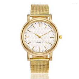 Wristwatches 100pcs/Lot Wholesale Ladies Mesh Watch Wrap Quartz Casual Fashion Alloy For Women Design Zegarek Damski