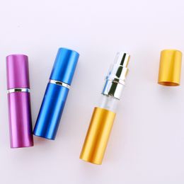 Party Favor 10ml Perfume Atomizer Bottle Portable Mini Aluminum Refillable Spray Perfume Bottles Makeup Containers For Traveler C33