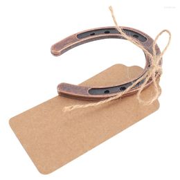 Party Favour 10Pcs Good Lucky Horseshoe Wedding Favours With Kraft Tags Rustic Gifts For Vintage Decorations