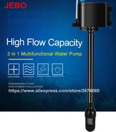 Pumps JEBO 3 in 1 Mutifunctional Water Pump for Aquarium 20W Aquarium Pump For Fish Tank Super Silence Water Circulating Pump AP119B