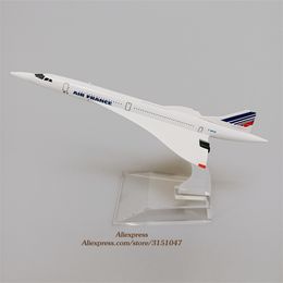 Aircraft Modle 16cm Aeroplane Model Air France Concorde Costa Aircraft Model l 1 400 Scale Diecast Metal Alloy Air Plane Aeroplanes Mode Plane 230426