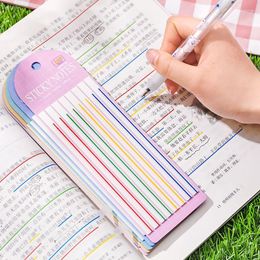 Pcs Long Page Markers Sticky Index Tabs Morandi Highlighter Strips Memo Note Transparent Flags