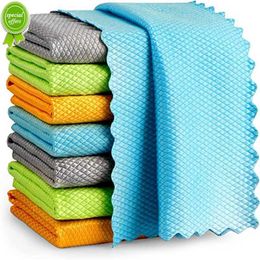 30*40cm Microfiber Cleaning Cloth NanoScale Streak-Free Miracle Scale Wipe Reusable Easy Clean Washing Rags Home Cleaning Tools