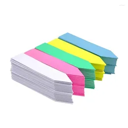 Garden Decorations 50/100Pcs Plastic Plant Tags Labels Nursery Markers Flower Pots Seedling Tray Mark Tools Accessories