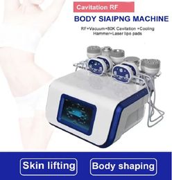Slimming Machine 7 IN 1 Ultrasound Cavitation Machine 80K Ultrasonic Cavitation Lipolaser RF Vaccum Slimming Body Fat Loss Cavi Lipo Contouring