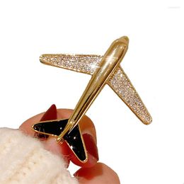 Brooches Red Trees Brand Gold Plated Metal Lapel Pins Jewellery Fashion Elegant Aeroplane Brooch For Men And Women Gift Drop In Box