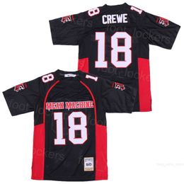 Movie 18 Paul Crewe Football Jerseys Film Longest Yard Mean Machine Embroidery And Sewing Breathable College High School Pullover For Sport Fans Team Black Uniform