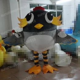 Adult size gray bird Mascot Costume Cartoon theme character Carnival Unisex Halloween Birthday Party Fancy Outdoor Outfit For Men Women