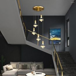 Pendant Lamps 2023 Light Luxury Crystal Chandelier Living Room Bedroom Lamp Dining High-end Atmospheric