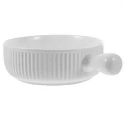 Bowls Cheese Bowl Ceramic Pan Baking Dish Decor Decorate Tray Ceramics Kitchen Tableware Storage Reusable Ramen Baby