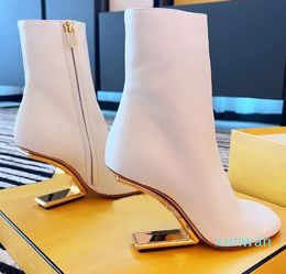 Ankle Boots Designers shoes Zip Fashion specialheeled Womens Designer Boot with box