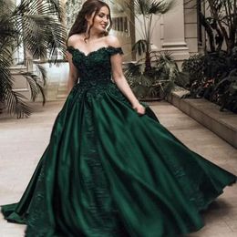 Off Shoulder Ball Gown Quinceanera Dresses Applique Beaded Crystal Lace-up Sweet 16 Princess Party Birthday Vestidos De 15 Anos HD1019