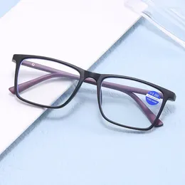 Sunglasses Ultra Light Fashion Square Frame Anti Blue Reading Glasses Men High Definition Presbyopia