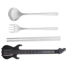 Dinnerware Sets Chopstick Case Travel Spoon Serving Utensils Portable Cutlery Silverware Spoons