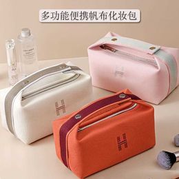 Luxury Makeup Bags Designer Heme Totes Handbag Net-red Makeup Bag Canvas Simple and Large Capacity Portable Wash Bag Waterproof Student Storage Bag