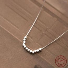 Chains Silver 925 Necklaces For Women On Neck Small Bits Chain Necklace Girls Fashion Jewellery Square