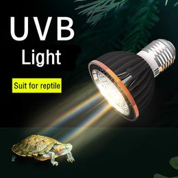 Lighting UVA+UVB 5.0/10.0 Full Spectrum Reptile Sun Lamp LED UV Lamp Heat Basking Lamp Bulb for Reptile and Amphibian Reptile Accessories