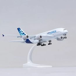 Aircraft Modle 18CM Diecast Metal Alloy Airplane Model Toy For A380 Prototype Airlines Aircraft Plane with Landing Gears Toy For Collections 230426