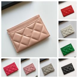 Credit Card Holder Purses Designer Woman Handbag Wallet Designer Woman Pink Designer Bag Genuine Leather Gold C Letter Metallic Fashion Bags Office Bags Luxury Bag