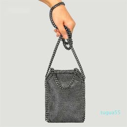 Pu Chain Crossbody Bag for Women Versatile and Compact Mobile Phone Bag Niche Mini Car Stitching Shoulder Bag