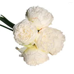 Decorative Flowers Artificial Silk 2023 Peony Floral Wedding Bouquet Bridal Hydrangea Decor Wooden Fast