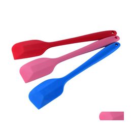 Cake Tools Sile Spata Flat Spatas Cream Mixing Batter Scraper Brush Butter Mixer Kitchen Bake Tool Drop Delivery Home Garden Dining Dhv16