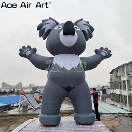 5m H Giant Inflatable Koala Animal Model Cartoon Characters Balloon Replica for Events at Parks and Zoo