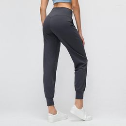 Active Pants Summer Style 2023 Women Yoga Pant High Waist Pocket Loose-fitting Running Trousers Light Joggers 7/8 Length Fitness