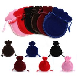 Velvet gourd Drawstring Pouches Bags cute flannel bags Gift bag Flocked Jewellery pouch Favour Holders