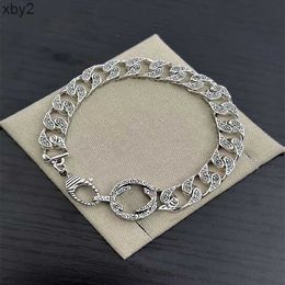 Charm Bracelets Fashion Designer 925 silver Bracelet for Women Men's Vintage Cuban Chain G Interlocking Bracelet Luxury Party Jewellery Gift