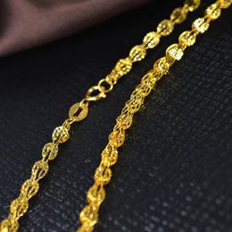 Chains Pure Au750 18K Yellow Gold Chain Women Phoenix Tail Necklace 3.9-4.1g 18in L