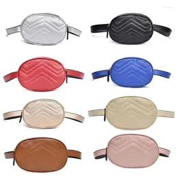 Waist Bags Fashion Fanny Pack Women PU Leather Belt Zipper Phone Bag Chest Tote