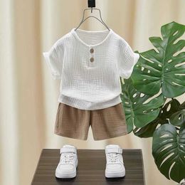Clothing Sets Children's Clothing, Boys and Girls' Summer Suit, Boy 1 a Half Year Old Boy, Cotton Linen 2 Baby Clothes