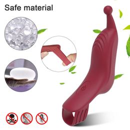 Adult products Finger Sleeve Vibrator for Women g Spot Orgasm Powerful Clitoris Stimulator Female Vibrating Lesbian Sex Toys for Adults 18 230316